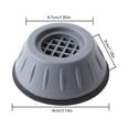 thumbnail image 4 of Anti Vibration Pads for Washing Machine Dryer, Shock Absorbing Leveling Feet Base, Noise Reduction Stabilizers for Refrigerator Floor Protection Grey (4Pcs), 4 of 9