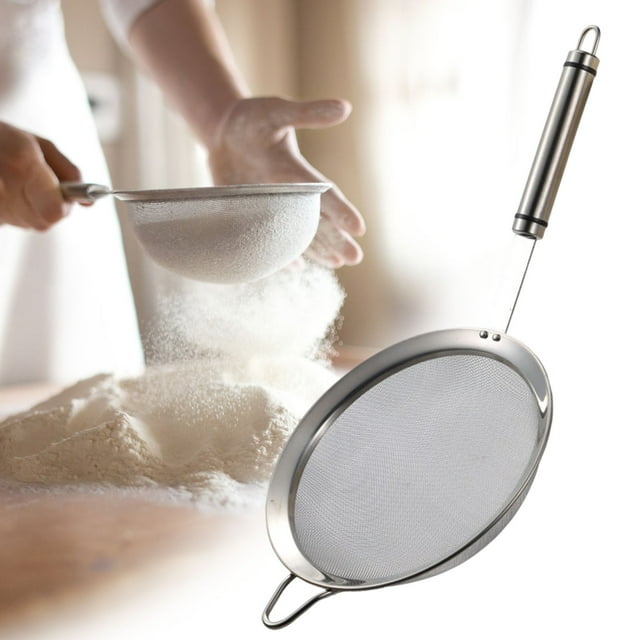TopLLC Kitchen Gadgets, Kitchen Accessories, Kitchen Utensils, Kitchen Tool Stainless Steel Filter Screen Fine Household Juicer Filter Screen Kitchen Spoon Mesh strainer
