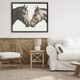 thumbnail image 3 of Stupell Industries Modern Equine Companions Pair Black Floating Frame Canvas Art, 31 x 25, by Svetlana Aleynikova, 3 of 8
