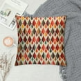 thumbnail image 2 of MLJA Retro Throw Pillow Cushion Cover and Style Geometric Shaped Design with Warm Colors Printed of Art Decorative Square Accent Home Decor Pillow Case, 2 of 5