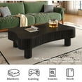 thumbnail image 6 of MDAQMD 42" Lift Top Coffee Table with Hidden Storage Modern Wooden Coffee Table with Silent Hydraulic Lift Curved Safety Corners Tea Table for Living Room Black, 6 of 11