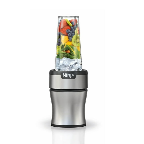 Ninja BN301 Nutri-Blender Plus Compact Personal Blender, 900-Peak-Watt Motor, Frozen Drinks, Smoothies, Sauces & More, (3) 20 oz. To-Go Cups, (2) Spo