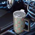 thumbnail image 6 of 40oz Pioneer Flower Floral Print Pattern Insulated Tumbler with Handle, BPA-Free Leak Proof Lid and Straws, Double Wall Vacuum, Hot 12h/Cold 34h, 6 of 6