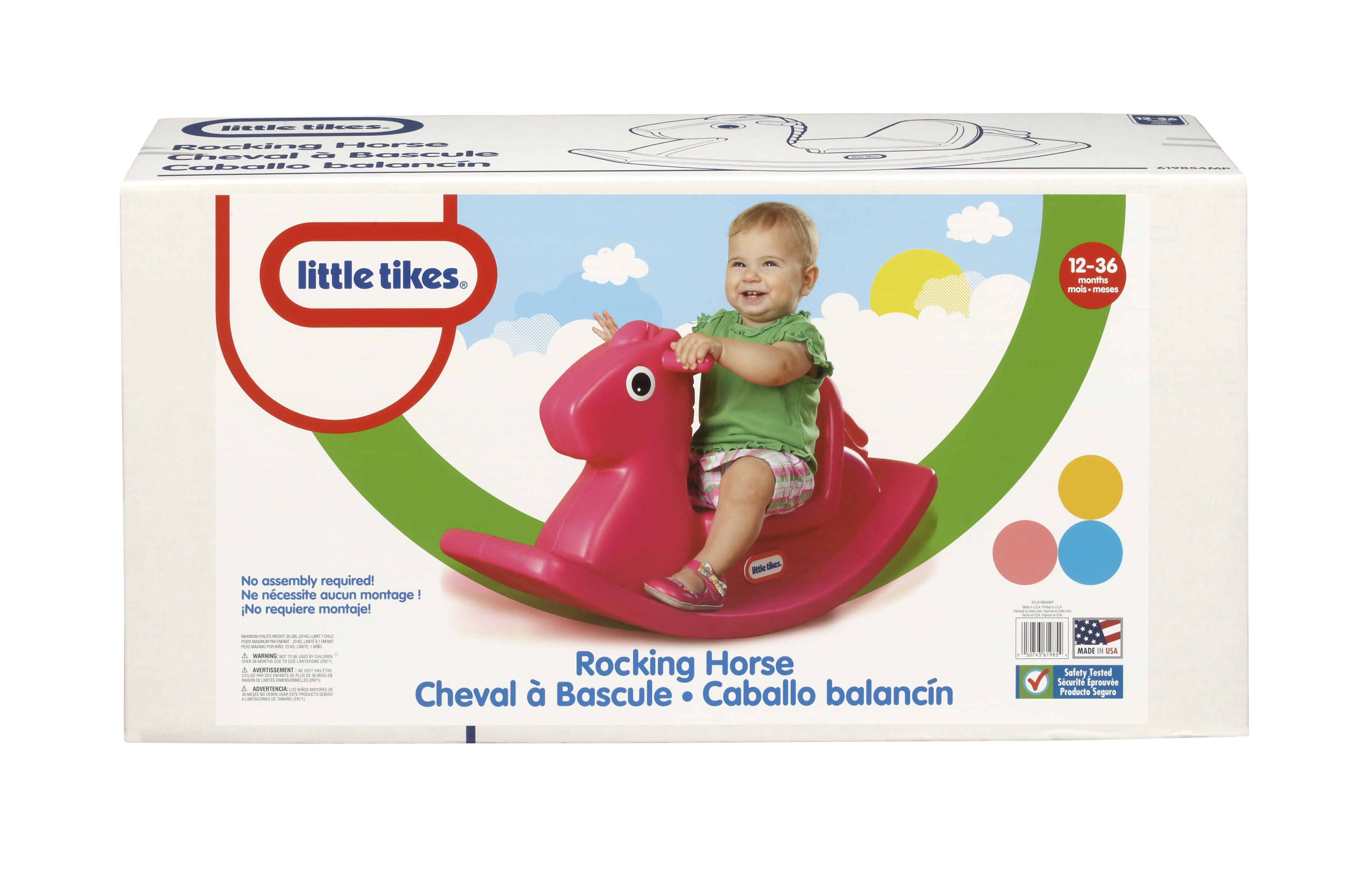 Little Tikes Small Rocker, Magenta Rocking Horse, Indoor Outdoor