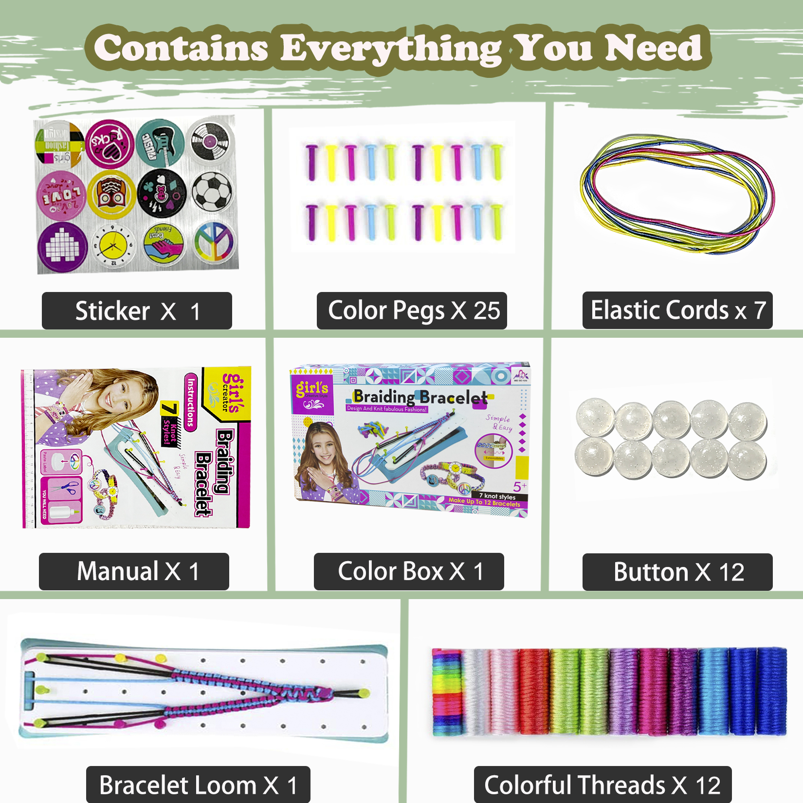 Bracelet Making Kit, Kids Loom Friendship Bracelets Maker Crafts Toys for Age 6 7 8 9 10 11 12 Year Old Girls Gift Birthday Christmas Gifts for 6-12 Year Olds Girl Teen Travel Activity Set - image 3 of 7