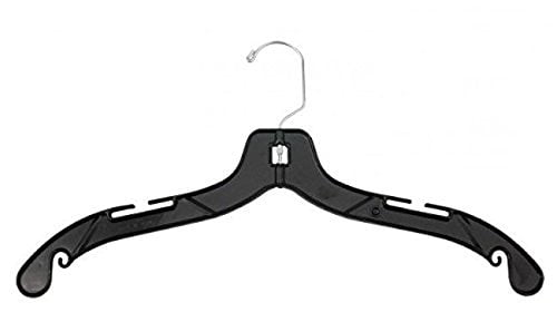 30 Pack Hangon Combo Set Plastic Shirt & Pants Hangers Black 19" & 14 Inch 