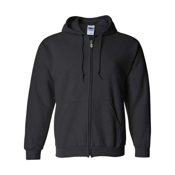 Gildan Heavy Blend Sudadera con capucha y cremallera completa 20F Negro 5XL Gildan 18600