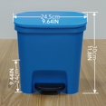 thumbnail image 3 of CUITING 110L Gallon Trash Can Plastic Step On Kitchen Trash Can Black Compost Bathroom Garbage Can with Decorative Linen Texture Fits 13-Gallon Bags Premium Hands- Operation Ideal for Hom, 3 of 8