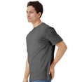 thumbnail image 3 of Gildan Light Cotton Short Sleeve T-Shirt, Modern Classic Fit Crewneck Tee for Men, Charcoal, L, 3 of 5