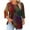 Red-Shirts, variant on Jsaierl Women's 3/4 Length Sleeve Tops Plus Size Round Neck Shirts Dressy Print Petite Pleated Blouses Soft Elegant Tunic Top XL-5XL