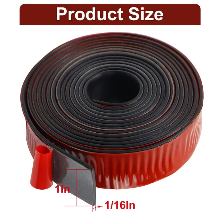 RS15453000 NABOWAN Solid Rubber Sheets,Strips,Rolls 1/16 (.062) Thick x  17.5 Wide x 120 Long, Thin Neoprene Rubber, Perfect for DIY Gas