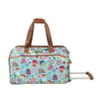thumbnail image 2 of Lily Bloom Luggage Designer Pattern Suitcase Wheeled Duffel Carry On Bag (22in, Owls Always Love You), 2 of 3