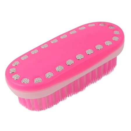 - Household Laundry Plastic Oval Shaped Shoes Clothes Washing Scrubbing Brush Pink