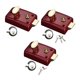 thumbnail image 5 of Speravity Cerradura de puerta de servicio pesado Universal fuerte antirrobo para el hogar, cerradura de puerta de una sola lengüeta para interiores, Herramientas y ferretería Rojo, Tipo 1 90x60mm Speravity WJ3906-00B, 5 of 6
