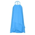 thumbnail image 4 of EGNMCR Dresses for Women 2024 Sexy Summer Sleeveless Round Neck Solid Color Bodycon Dress Bodycon Dress Maxi Dress Evening Dress Spring/Summer Sale, 4 of 5