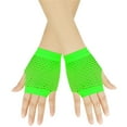 thumbnail image 2 of FNGZ 1 Pc Glove, Green Gloves Mittens, Short Fishnet Gloves Fingerless for Women Fish Net Mesh Goth 80S Scene Accessories, 2 of 5