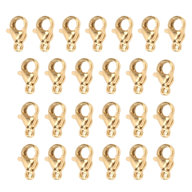 Lobster Clips, Stainless Steel Wide Uses Lobster Claw Clasps Easy To Open Close For Necklaces For Bracelets Gold