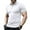 White, variant on Yanghang Men Tops T Shirts For Man Men'S Lapel Solid Color Fitness Buttons Outdoors Short Sleeve Turndown Collar Blouse Shirt Tops For Men 2024