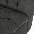 thumbnail image 2 of Modern Curved Chaise Lounge in Leather 64.25" for Living Room, 2 of 12
