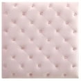 thumbnail image 5 of Maklaine Traditional Soft Plush Velvet Ottoman in Pink Finish, 5 of 5