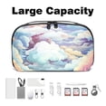 thumbnail image 3 of Cloud Hard Drive Bags Travel Case Charging Cord Organizer - Oxford Cloth Waterproof Electronics Digital Accessories Pouch with Organizer Charger Station - 5.9x9.44x3.14 in, 3 of 6