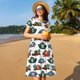 thumbnail image 4 of Easygdp Pirate Hats para Vestido Transpirable de Mujer, Vestido Suelto de Manga Corta con Pliegues y Bolsillos para el Verano, 4 of 6