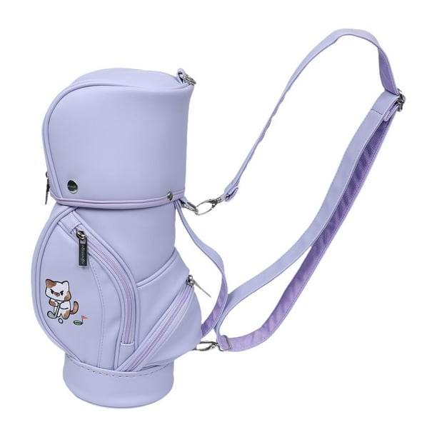Bolsa de golf con correa desmontable, impermeable y ligera. Rosa