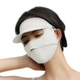 thumbnail image 5 of Harmtty UPF 50+ Women Full Face Guard Sunscreen Covering Adjustable Earrings Wide Brim Breathable Anti UV Face Guard, 5 of 8