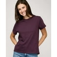 thumbnail image 2 of Real Essentials 5 Pack: Women’s 100% Cotton Oversized Short Sleeve T-Shirts Fashion Trendy Tees (Available in Plus Size), 2 of 5