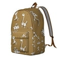 thumbnail image 2 of Cartoon Dino Pattern College Backpack, Lightweight and Funny Dinosaur Print Laptop Bag for Teens and Travelers, 2 of 5