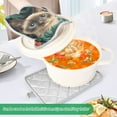 thumbnail image 3 of Yayeee Pot Holders Kitchen Heat Resistant with Pocket 7"x9.8" Cotton Oven Cooking Hot Pads, Flowers and Cat, 3 of 7