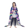 thumbnail image 3 of Honeii Skull mushroom rainbow space Print Poncho Cape, Cloak Coat, Snuggly Hooded Wearable Blanket, Hooded Cape For Teenagers,Halloween Costumes-Medium, 3 of 7
