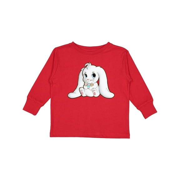 Inktastic Adorable Easter Bunny Boys or Girls Long Sleeve Toddler T-Shirt