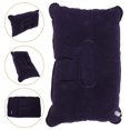 thumbnail image 2 of NUOLUX Super-thick Flocking Fabric Inflatable Pillow Portable Travel Pillow for Outdoor Activities (Dark Blue), 2 of 4