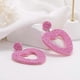 thumbnail image 3 of lureme Cute Heart Earrings Red Heart Statement Dangle Earrings for Women and Girls (er005558), 3 of 4