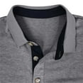 thumbnail image 4 of Men's Henley Shirts Long Sleeve Cotton 3 Button Casual Collared T-Shirt Winter Fall Golf Shirt with Pocket Mens Fashion Henley Shirts Golf Shirts, Gray&XXL, 4 of 5