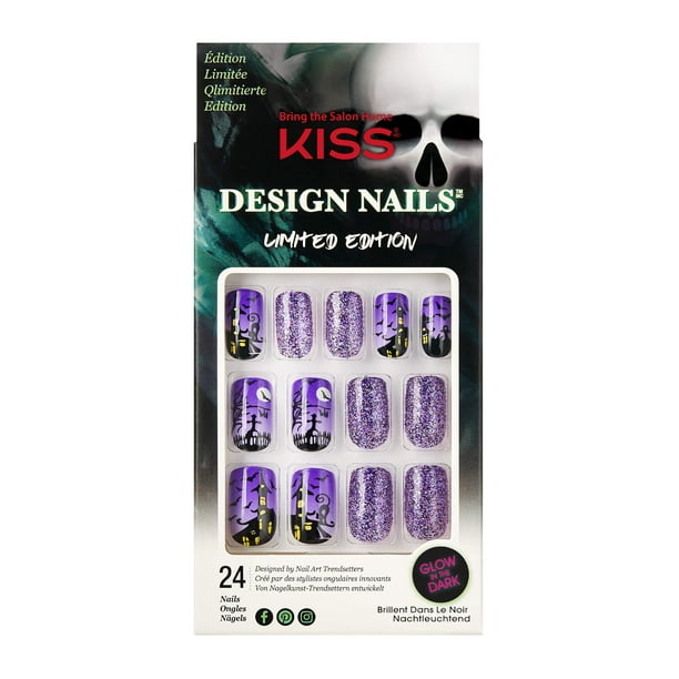 Kiss Limited Edition Halloween Design Nail Kit Lumpy Medium Walmart Com Walmart Com