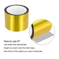 thumbnail image 4 of Unique Bargains Gold Tone Metalized Tape 3 Inch x 55 Yards Decor Tape for DIY, 4 of 6