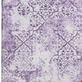 thumbnail image 4 of HomeRoots 664508 5 x 8 ft. Lavender & Ivory Abstract Transitional Washable Machine Made Rectangle Area Rug with UV Protection, 4 of 6