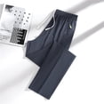 thumbnail image 2 of Dresfit Running Pants for Woman Breathable Quick Dry Workout Pants Spring Summer Ice Silk Beeswan Pants for Women Over 50 Ultra Stretch Straight Leg Trousers Dark Gray L, 2 of 4