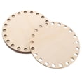 thumbnail image 6 of LIFKOME Masteelf 5pcs Wood Basket Bottoms for Crochet Knitting Round Wooden Base for DIY Bag Making Crafting and Weaving Projects, 6 of 8