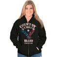 thumbnail image 4 of Country Strong USA Bald Eagle Cowboy Zip Up Hoodie Men's Women's Brisco Brands S, 4 of 6