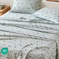 thumbnail image 5 of Codi Flannel Sheets Twin Size- 3 Pieces Ultra Soft Flannel Sheet Set, Cozy 100% Cotton Bedsheets, Novelty Printed Bedding Sets, Christmas Themed Warm Sheets, 12 Inch Deep Pocket, Seafoam Llama, 5 of 16