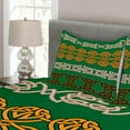 thumbnail image 3 of Ambesonne Irish Quilted Bedspread Set 3 Pcs, Traditional, Queen Size, Multicolor, 3 of 4