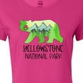 thumbnail image 4 of Inktastic Yellowstone National Park- Mountains and Bear Shape Women's T-Shirt, 4 of 5
