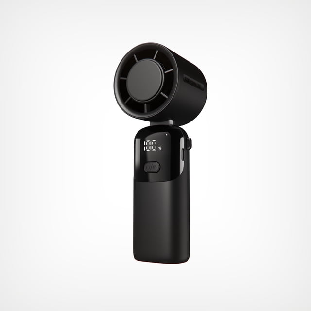 Fimilo Portable Handheld Turbo Fan, 5000mAh Rechargeable Personal Fan, 100-Speed Mini Fans with LED Display & 90° Foldable for Neck/Desk/Hand, Ideal Gift for Travel Outdoor/Home Mothers Day Gifts