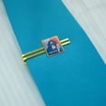 thumbnail image 2 of Monkey Chimp Hashtag Selfie #Selfie Square Tie Bar Clip Clasp Tack- Silver or Gold, 2 of 5