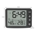 thumbnail image 1 of Termómetro De Interior Higrómetro Con Reloj Despertador Temporizador De Cuenta Regresiva Electrónico Medidor De Humedad De Temperatura Multifuncional Digital Para Hogar Dormitorio Cocina Oficina Scienceny HA023466-00, 1 of 7