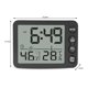 thumbnail image 1 of Termómetro De Interior Higrómetro Con Reloj Despertador Temporizador De Cuenta Regresiva Electrónico Medidor De Humedad De Temperatura Multifuncional Digital Para Hogar Dormitorio Cocina Oficina seitruly HA023466-00, 1 of 7