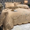 thumbnail image 1 of Juego de cuatro piezas de estilo europeo, funda de edredón de seda de alta gama, ropa de cama de algodón puro, 1 of 2